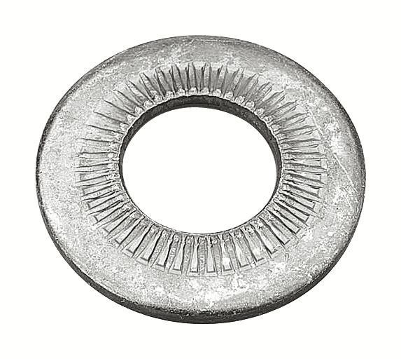 Шайба контактная рифленая с радиальными насечками, форма L, AFNOR NF E 25-511 1 Шайба контактная рифленая с радиальными насечками, форма L, AFNOR NF E 25-511